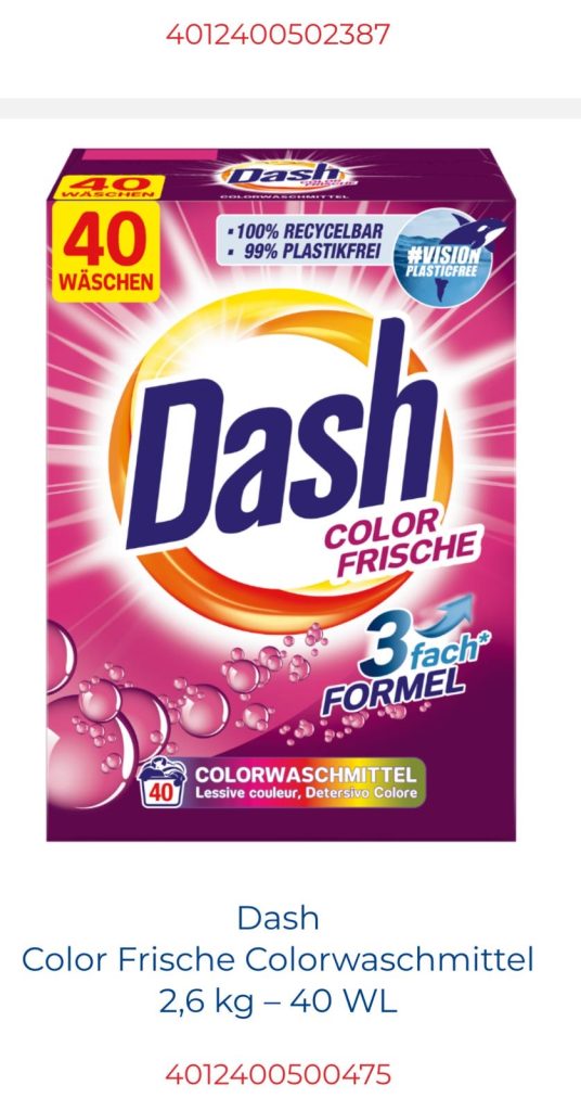 ADASCOM GmbH & Co. KG – Dash Colorwaschmittel